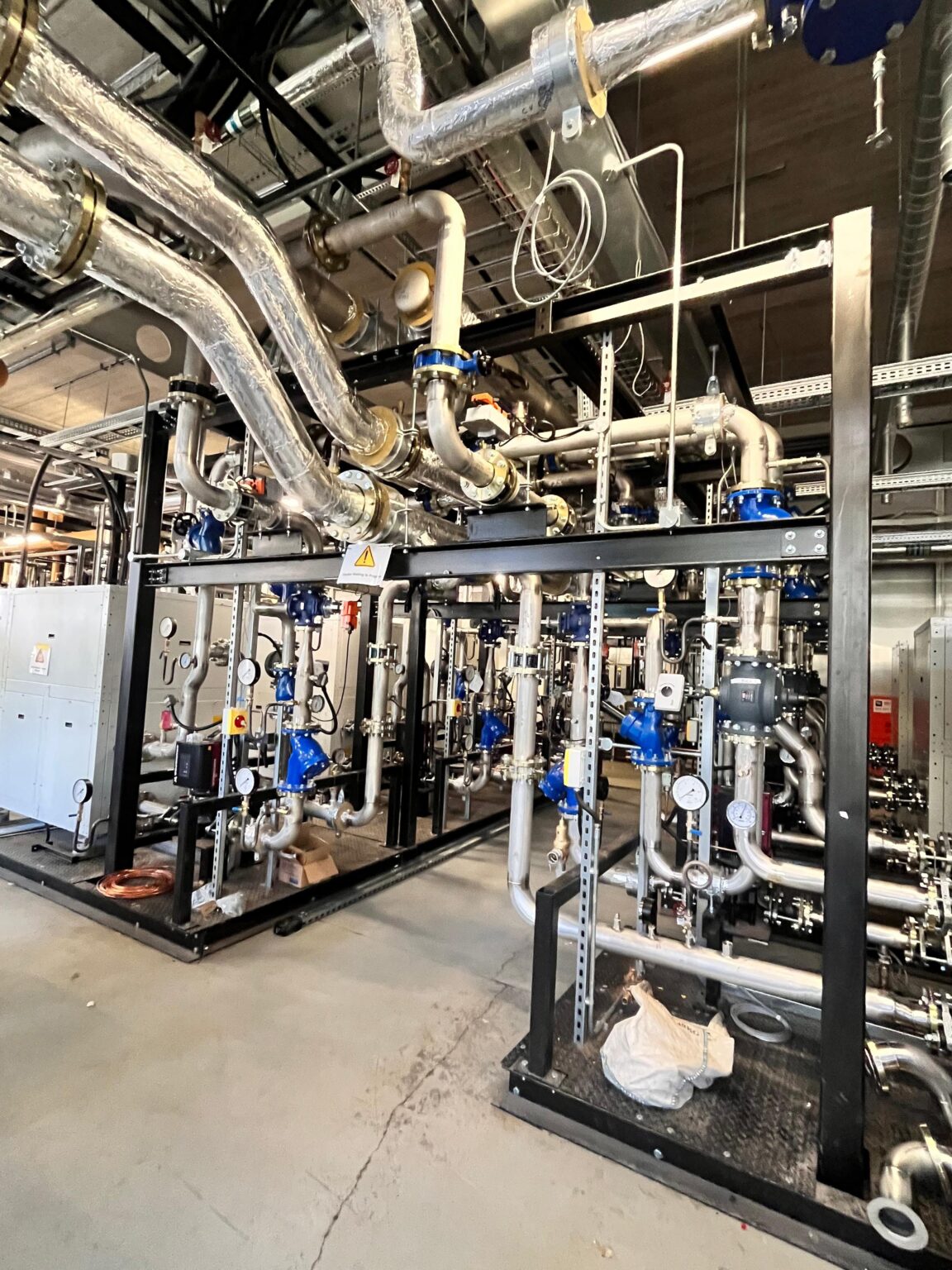 Boiler House Installation of Metric Tru-Bore Pipework