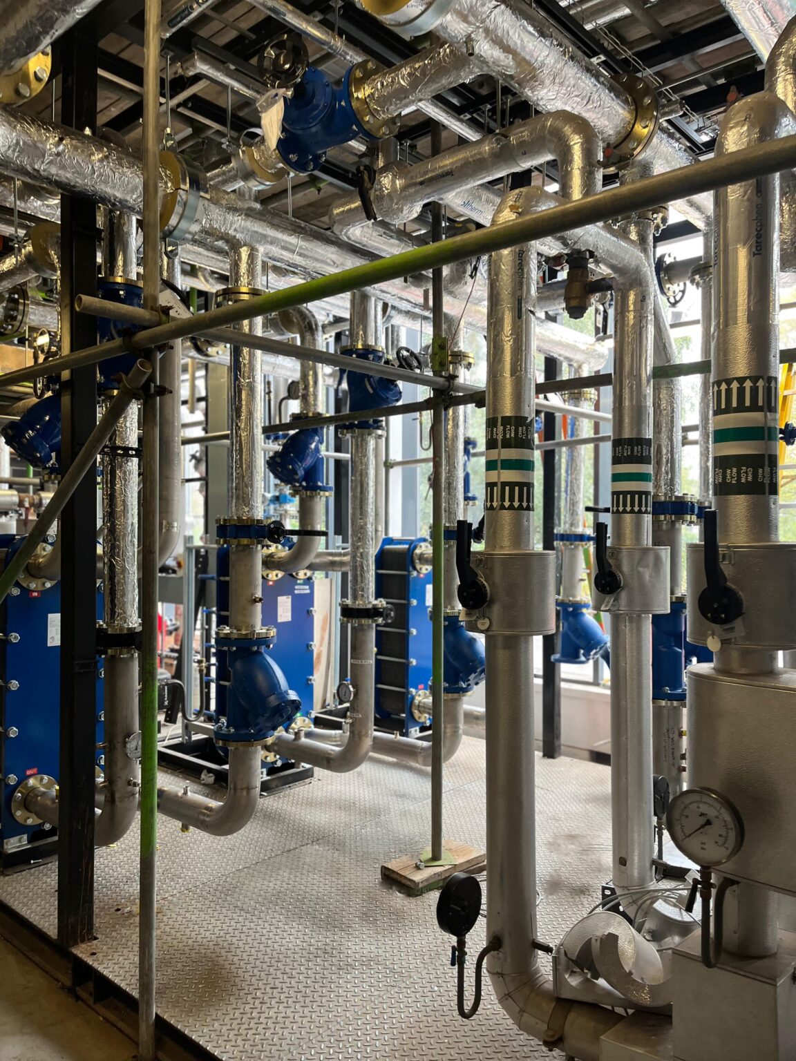 House Pipework Boiler House Installation of Metric Tru-Bore Pipework